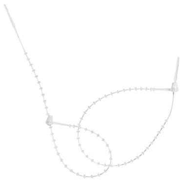 Imagem de Sunburst Systems 5620 Fecho de etiqueta de plástico ajustável com fecho de pressão, transparente