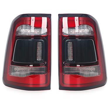 Imagem de JESYMBX Para Dodge RAM 1500 2019 2020 2021 Par de luz traseira de aviso de parada de freio de neblina de seta