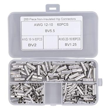 Imagem de 200pcs Fio Virola Fio Cobre Crimpagem Kit de Sortimento Virola Fio Cobre Estanhado Crimp Conector Cabo Elétrico Pino Cabo Terminal Terminal para Conectores Elétricos