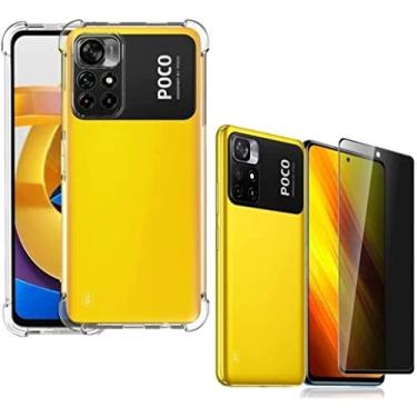Imagem de Capa Capinha Anti Impacto Para Poco M4 Pro 4g 128GB 6GB RAM + Película Privacidade Anti Spy - (Hard Glass Store)