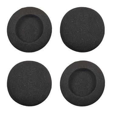 Imagem de BINGLE Almofadas de espuma de substituição para Plantronics Supra Plus Encore e a maioria dos fones de ouvido de telefone de escritório tamanho padrão H251 H251N H261 H261N H351 H351N H361 H361N (pacote com 4) (BEC-FM4)