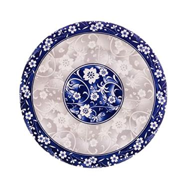 Imagem de Prato para Sobremesa de Porcelana Blue Garden Raso 19,5cm - Lyor