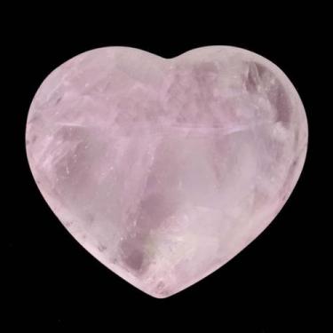 Imagem de Coração De Cristal De Quartzo Rosa Natural - Mandala De Luz