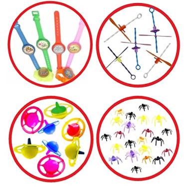 Imagem de Kit 100 Mini Brinquedos Coloridos para Crianças – Lembrancinhas, Brindes, Sacolinhas Surpresa, Prendas, Festa Infantil – Seguro e Certificado pelo Inmetro
