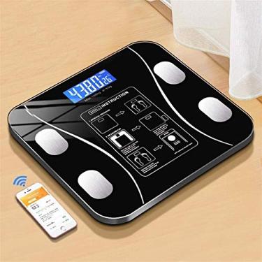 Imagem de balança de gordura corporal profissional balança de banheiro digital sem fio inteligente com aplicativo para smartphone bluetooth durável