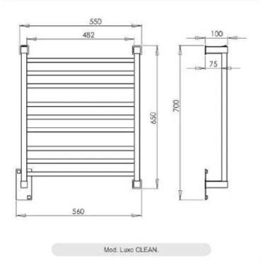 Imagem de Aquecedor De Toalhas Aquece Luxo Dourado Claro Clean 220v