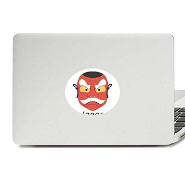Imagem de Adesivo de notebook tradicional japonês, cabeça de fantasma local, decalque gráfico para laptop
