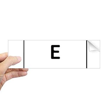 Imagem de DIYthinker Adesivo retangular com símbolo do teclado E para janela de notebook