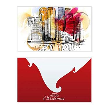 Imagem de Nova York City America The United States Holiday Holiday Merry Christmas Parabéns Card Christmas Letter Message