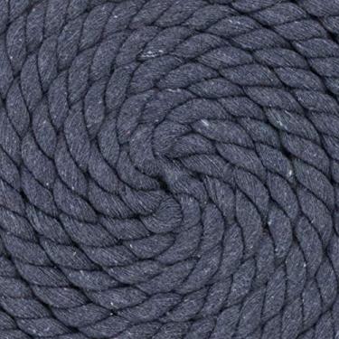 Imagem de Corda de algodão trançado natural West Coast Paracord – Corda artesanal – Corda tripla super macia e forte para esportes, decoração, artesanato, macramê, uso interno (1,27 cm x 320 m, cinza escuro)
