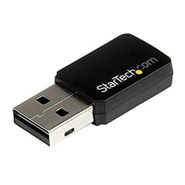 Imagem de StarTech. com USB 2.0 AC600 Mini adaptador de rede sem fio AC de banda dupla - Adaptador WiFi 1T1R 802.11ac - 2,4 GHz/5 GHz USB sem fio (USB433WACDB), preto