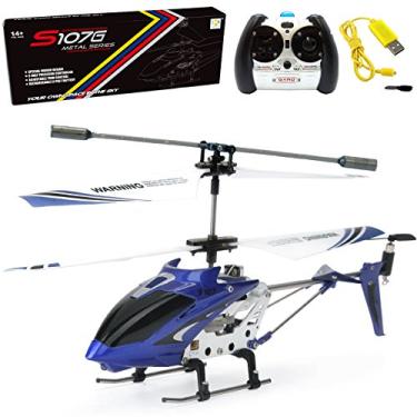 Imagem de Cheerwing S107/S107G Phantom 3CH 3.5 Channel Mini RC Helicopter with Gyro Blue