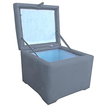 Imagem de PUFF DADO BAU SUITE GUARDA VOLUMES Cinza