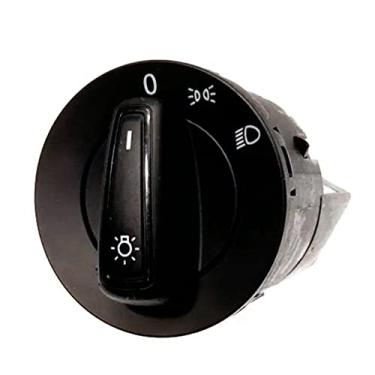 Imagem de Chave Luz Fox Gol Saveiro Voyage Up! Sem Milha 12 Terminais Iluminação Na Cor Vermelho Com Indicador Farol Verde 5U0941531P