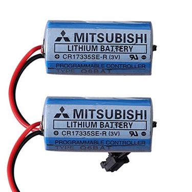 Imagem de Bateria Q6BAT CR17335SE PLC para baterias de lítio CR17335 CNC industriais com plugue 3V 1800mAh (pacote com 2)