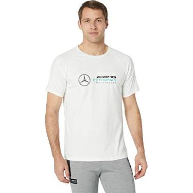 Imagem de PUMA Formula 1 Camiseta masculina com logotipo do time, Puma White, Medium
