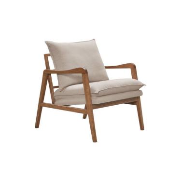 Imagem de Poltrona decorativa para sala madeira maciça - Dila - Bianchi Móveis