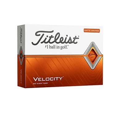 Imagem de Titleist Bolas de golfe Velocity, laranja fosco, (uma dúzia)