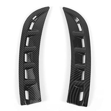 Imagem de Protetor de Spoiler do Para-lama Lateral, Requintado 1 par de Ventilação Lateral do Para-choque Dianteiro para CLS-Class C257 (Estilo Fibra de Carbono)