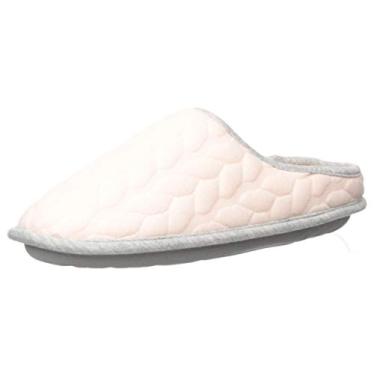Imagem de Dearfoams Pantufa feminina com costura de cabo, Rosa fresco, X-Large