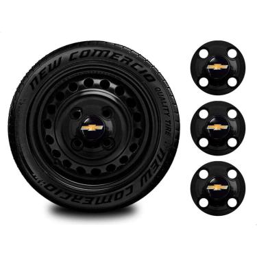 Imagem de Jogo Calotinha Centro De Roda Ferro Aro 13 14 15 Chevrolet