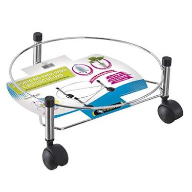 Imagem de Suporte para Vaso de Plantas Porta Botijão de Gás com Rodas Reforçadas