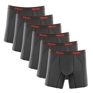 Imagem de Kit 6 Cuecas Boxer Mash Microfibra Active 140.09