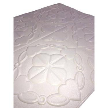 Imagem de 4 Placas Espuma 3D Autoadesiva Modelo Floral