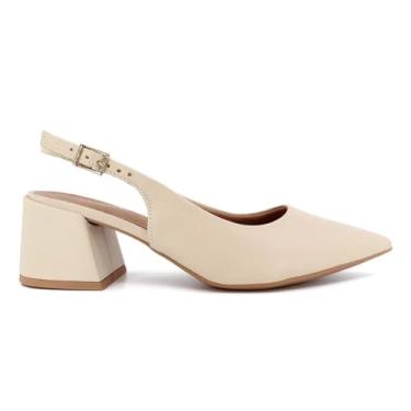 Imagem de Slingback Usaflex Feminino Bico Fino Casual Vanilla Ak0202004 34