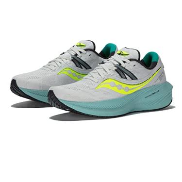 Imagem de Saucony Tênis de corrida masculino Triumph 20, Nevoeiro/mineral, 39