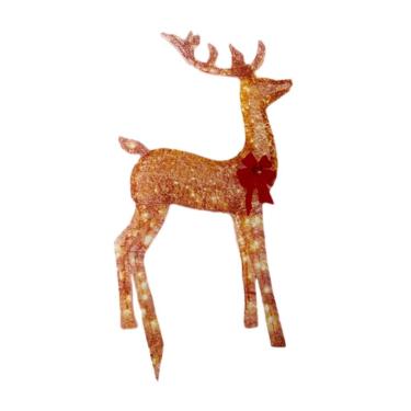 Imagem de Generic Ornamento de luz decorações de renas de natal branco quente luzes led decoração de natal ornamentos para casa, eu