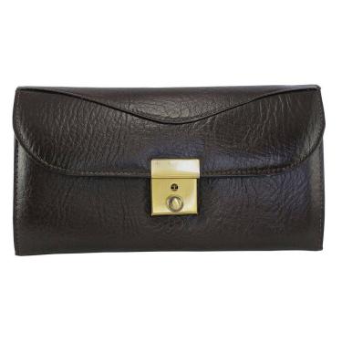 Imagem de Capanga Em Couro Legítimo, Pasta, Bolsa De Mão Cheque Cartão