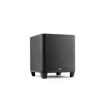Imagem de Denon Subwoofer doméstico – graves profundos e potentes, woofer Bass-Reflex de 20 cm, streaming sem fio, par de alto-falantes domésticos 150/250/350 e barra de som, suporte para várias salas, preto