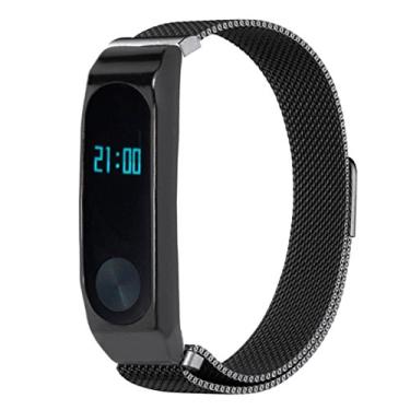 Imagem de Pulseira de aço magnética compatível com MI BAND 2 - Preto