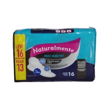 Imagem de Naturalmente Max Absorvente Higiênico Noturno C- Abas C-16