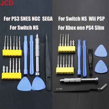 Imagem de Kit de Ferramentas de Reparação  JCD para Switch  NS  Novo  3DS  PS3  PS4  Slim  Wii  NES  SNES  DS