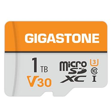 Imagem de Gigastone Cartão micro SD de 1 TB, vídeo 4K Pro, GoPro, vigilância, câmera de segurança, câmera de ação, drone, cartão de memória MicoSDXC de 100 MB/s UHS-I V30 Classe 10