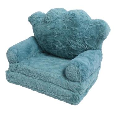 Imagem de Sofá Infantil Dobrável, sofá Infantil Com Design de Coroa de Desenho Animado Dobrável e Portátil, Material Macio para Conforto, Cadeira Multifuncional, Recomendado para (2 camadas)