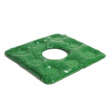 Imagem de Almofada Assento Em Gel Quadrada Anti Escaras Verde
