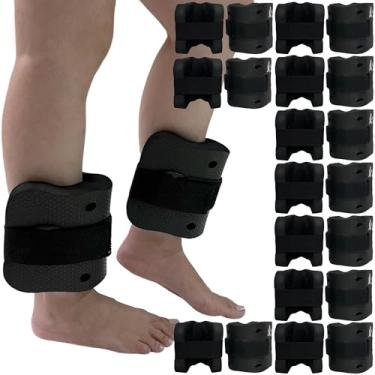 Imagem de Kit 10 Pares de Caneleiras de Hidroginástica Em EVA Peso 2 à 3kg DF4031-PT Preto Dafoca Sports