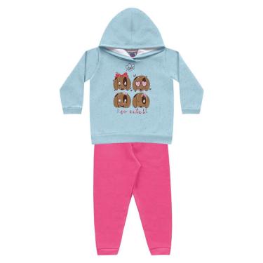Imagem de Conjunto Moletom Bebê Menina Cachorrinhos