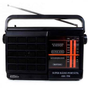 Imagem de Rádio Portátil Motobras Dungão AM/FM 1000mW RMS - RM-PFT22AC - Preto