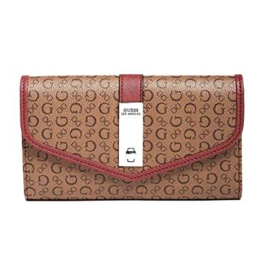 Imagem de Carteira Cedar Flap, Guess, Feminino, Preto Estampado, Un