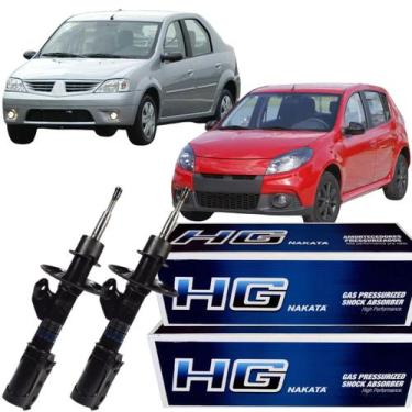 Imagem de Par Amortecedor Dianteiro Sandero Logan 1.0 1.6 Nakata