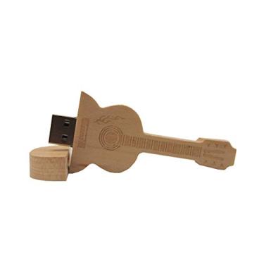 Imagem de Guitarra de madeira de 16 GB modelo 3.0 USB Flash Drive Pen Drive Armazenamento de Dados Pen Drive Pen Drive Pen Drive USB Drive USB 3.0 Pen Drive U Disco Flash Memory Flash Disk - Maple