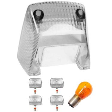 Imagem de Lente Lanterna Cristal + Lente Pisca + Lampada Ambar Xr 250  - DNSA