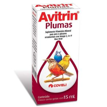 Imagem de Avitrin Coveli Plumas 15ml - Coveli / Avitrin