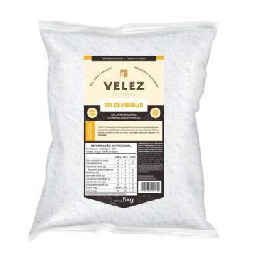 Imagem de Sal de parrilla entrefino para churrasco 5kg - VELEZ
