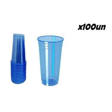 Imagem de Copo Descartavel 300ml Neon Balada Azul 100un - ARCÓLOR