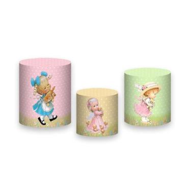 Imagem de Trio de Capas de Cilindro - Jardim Bonecas 006 - Via Cores